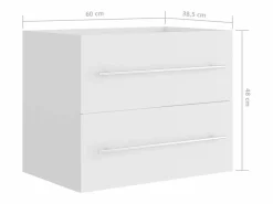 Garden Furniture Prolenta Premium - Mueble de lavabo madera de ingeniería blanco 60x38,5x48 cm