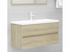 New Garden Furniture Prolenta Premium - Mueble con lavabo madera de ingeniería roble Sonoma Multicolor
