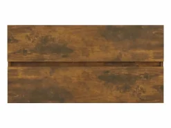 Outlet Prolenta Premium - Mueble lavabo madera contrachapada roble ahumado 90x38,5x45cm Estantería Sobre Inodoro