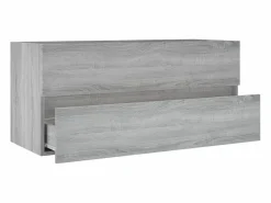 Garden Furniture Prolenta Premium - Mueble de lavabo madera de ingeniería gris Sonoma 100x38,5x45cm