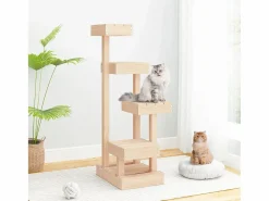 Garden Furniture Prolenta Premium - Árbol para gatos madera maciza de pino 45,5x49x103 cm