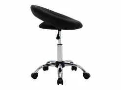 Garden Furniture Prolenta Premium - Silla de trabajo con ruedas cuero sintético Negro
