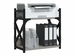 Sale Prolenta Premium - Soporte de impresora 2 niveles Sonoma 40x20x40 cm Gris