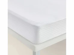 Clearance Protector colchón algodón 135x196 cm antiencogimiento para 32 cm blanco Protector De Colchón