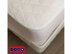 Discount DODO Protector de colchón Aalborg Acolchado e impermeable 90x190 cm Blanco