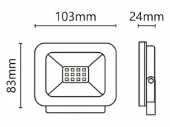 Best Proyector LED 9-30 V CA/CC 10 W 850 lm 4000 K Iluminación Exterior