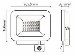 Clearance Proyector LED 230V 50W 4250lm 4000K con PIR Multicolor
