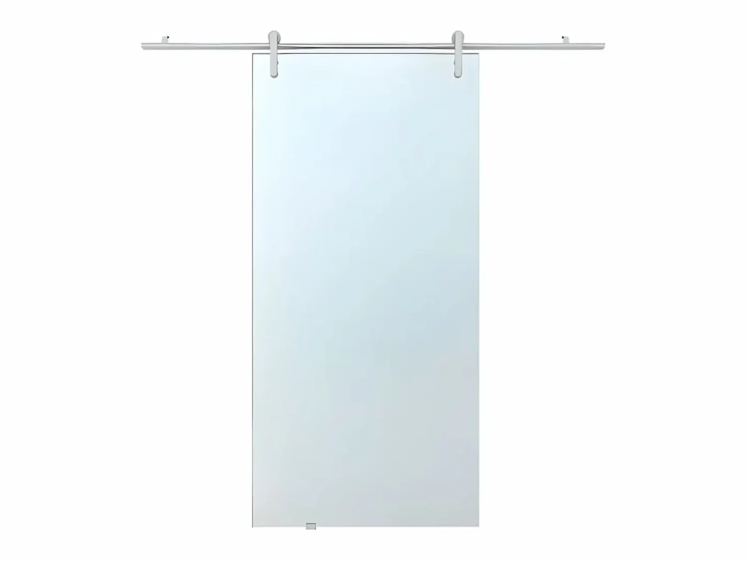 Clearance Vente-unique Puerta corredera aplique cristal templado CLEAVER 205x73 Transparente