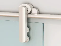 Clearance Vente-unique Puerta corredera aplique cristal templado CLEAVER 205x73 Transparente