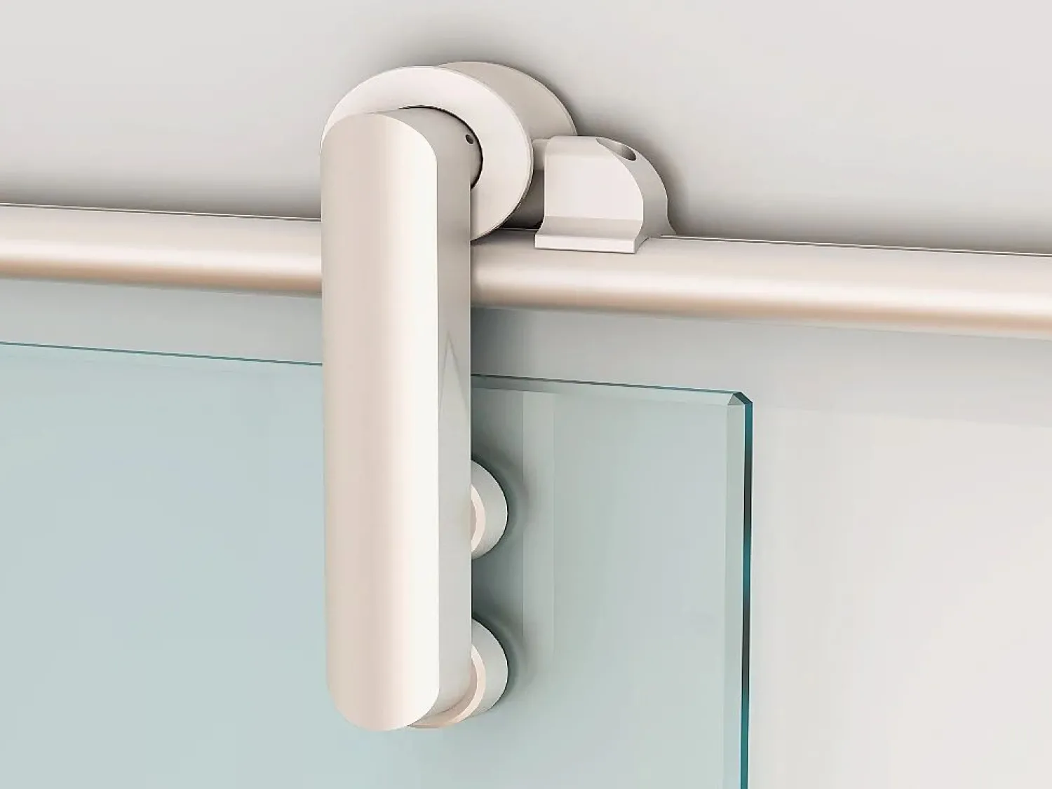 Clearance Vente-unique Puerta corredera aplique cristal templado CLEAVER 205x73 Transparente