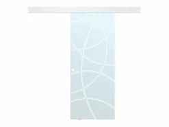 Best Puerta corredera con aplique de cristal templado HEIDI Puerta Corredera