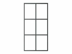 Best Puerta corredera con herrajes ESG vidrio y aluminio 102x205 cm ES476434 Negro