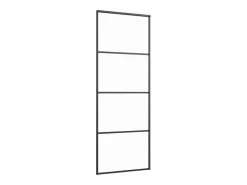Puerta corredera con set herrajes vidrio ESG aluminio 76x205 cm ES543964