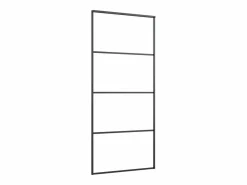 Puerta corredera con set herrajes vidrio ESG aluminio 90x205 cm ES641494