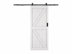Clearance Puerta corredera con sistema de montaje en aplique - Madera y MDF - - Alt. 205 x 83 cm - NEFARA Puerta Corredera