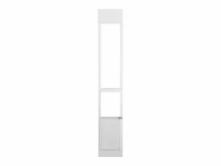 Puerta Corredera de Cristal para Perros SucceBuy, Altura Ajustable de 1927 a 2049 mm, L