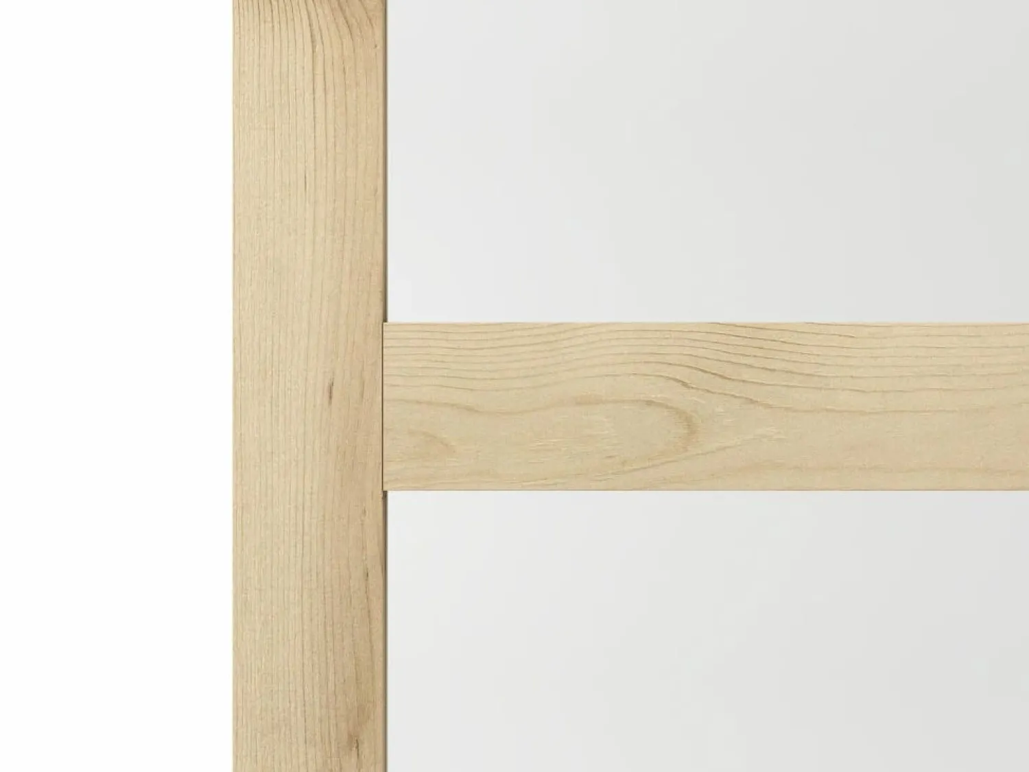 Clearance Vente-unique Puerta corredera doble empotrada 3 ventanas 2 x L63 cm Vidrio templado ACOSTA II Color natural claro