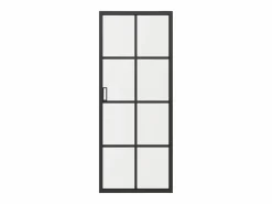 Online Puerta corredera doble sistema de empotramiento vidrio esmerilado - 2 x Alt. 205 x L83 cm - WILDEN II Puerta Corredera