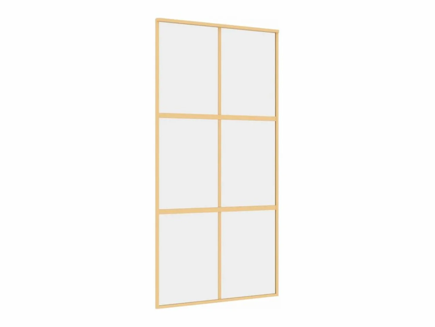 Best Puerta corredera dorada de vidrio ESG transparente y aluminio ES827137 Puerta Corredera