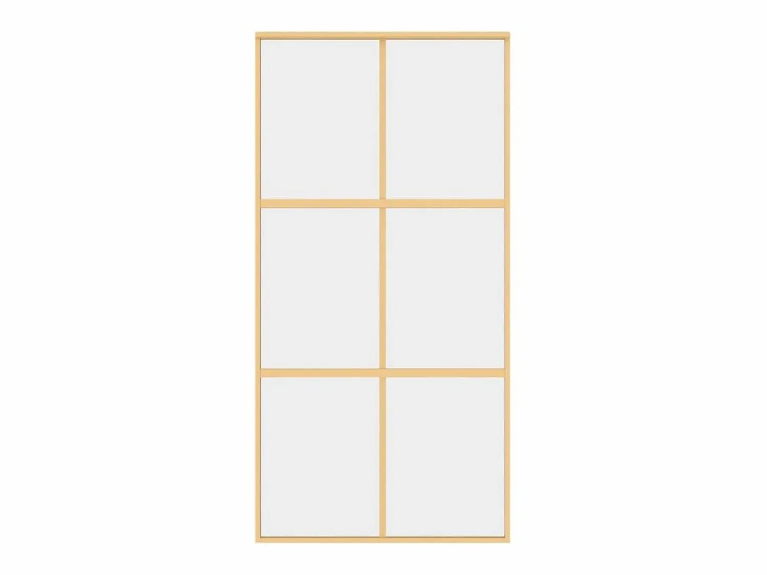 Best Puerta corredera dorada de vidrio ESG transparente y aluminio ES827137 Puerta Corredera