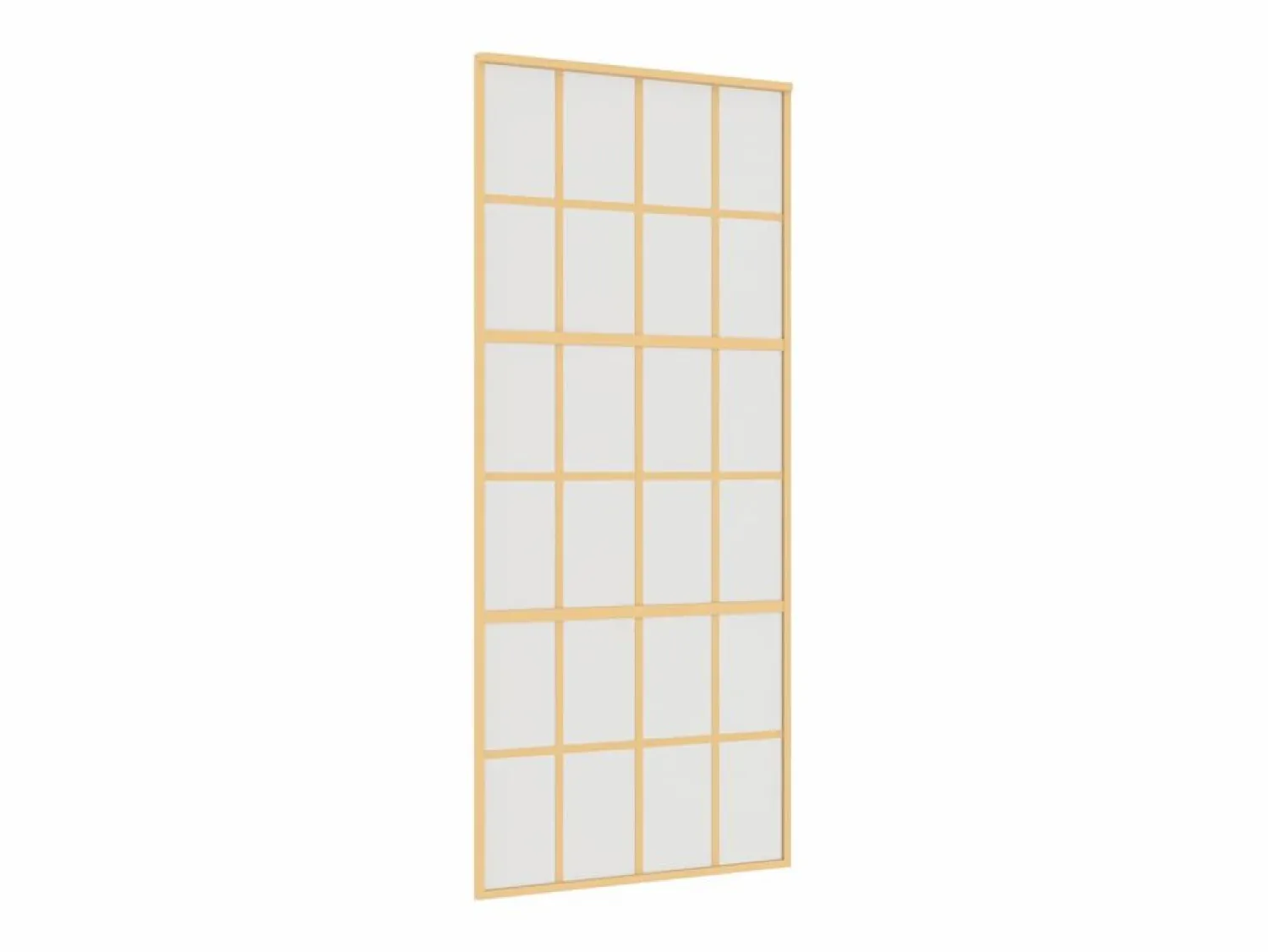 Puerta corredera dorada vidrio ESG esmerilado aluminio 90x205cm ES114767