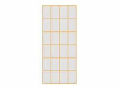 Puerta corredera dorada vidrio ESG esmerilado aluminio 90x205cm ES114767
