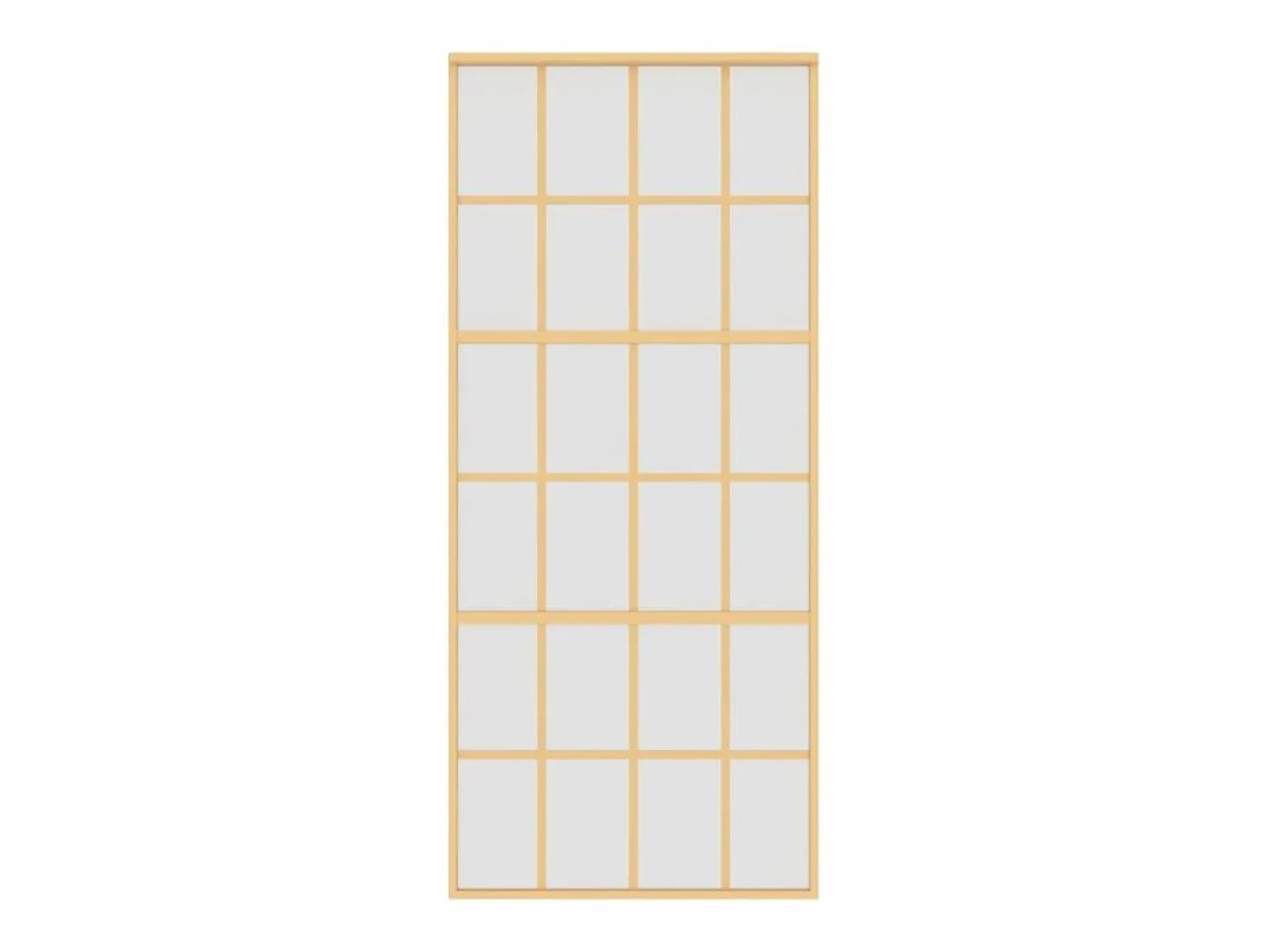 Puerta corredera dorada vidrio ESG esmerilado aluminio 90x205cm ES114767