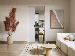 Vente-unique Puerta corredera empotrable - Alt. 205 x Ancho 83 cm MDF + PVC - VARIN II