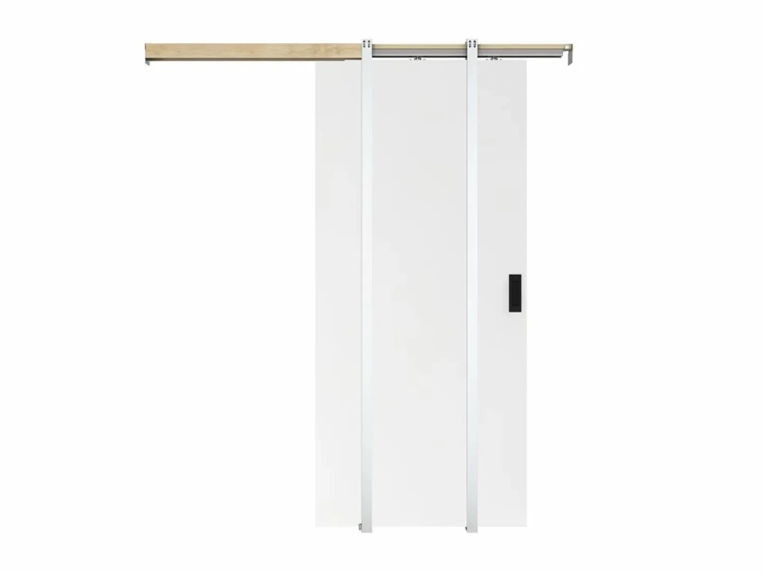 Vente-unique Puerta corredera empotrable - Alt. 205 x Ancho 83 cm MDF + PVC - VARIN II