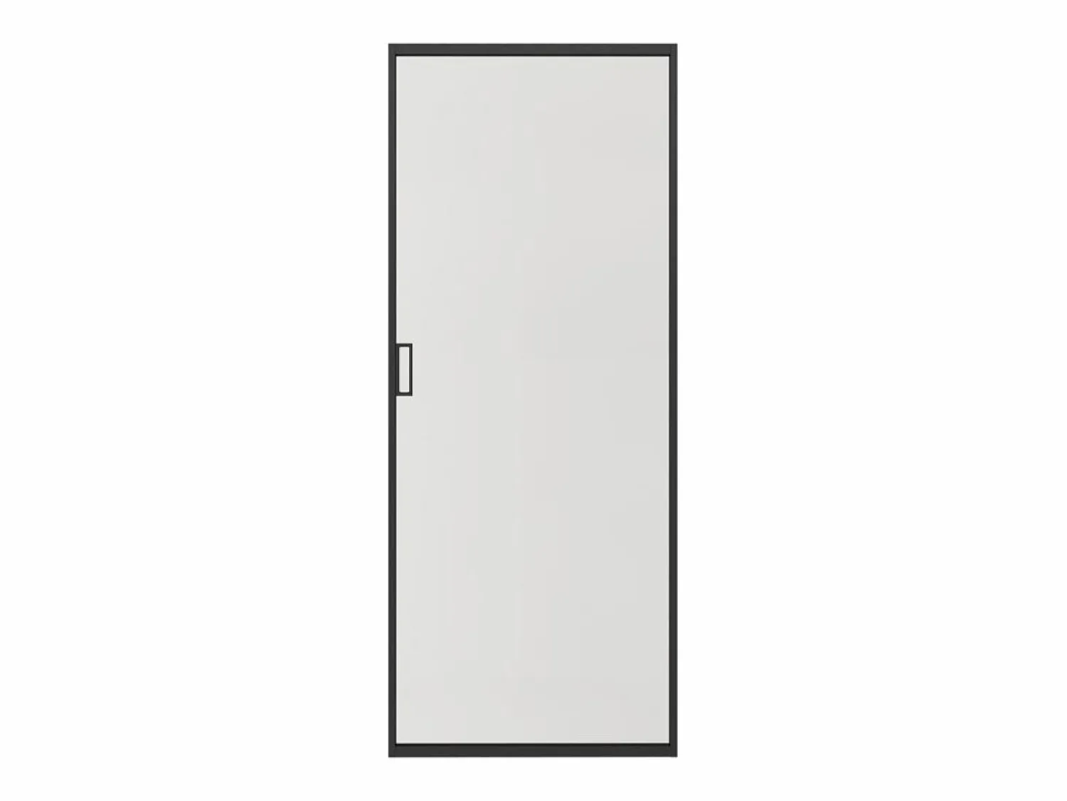 Vente-unique Puerta corredera empotrable - cristal templado esmerilado - Alt. 205 x L93 cm - LINCI II Negro
