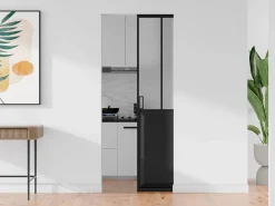 Clearance Puerta corredera empotrada, vidrio mate, Alt. 205 x Ancho 73 cm, ARTISTO II Puerta Corredera