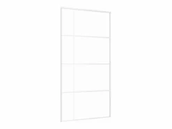 Puerta corredera ESG vidrio y aluminio blanca 102,5x205 cm ES223391