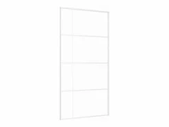 Puerta corredera ESG vidrio y aluminio blanca 102,5x205 cm ES982499