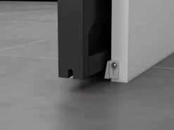 Vente-unique Puerta corredera estilo taller en sistema de empotrado, vidrio templado, Alt. 205 x Ancho 83 cm, ARTISTO II