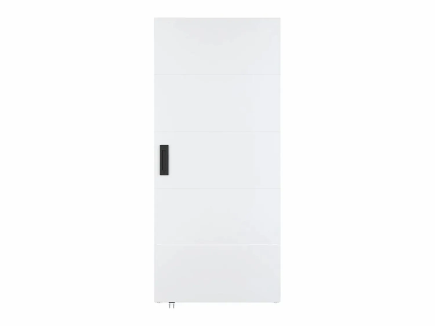 Vente-unique Puerta corredera invisible de madera y MDF - 93 x 210 cm - - SOMIRI Blanco