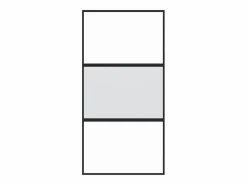 Online Puerta corredera vidrio templado y aluminio negra 102,5x205 cm ES420832 Puerta Corredera