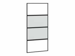 Clearance Puerta corredera vidrio templado y aluminio negra 102,5x205 cm ES270844 Puerta Corredera
