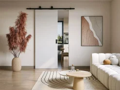 Vente-unique Puerta corredera vista - Alt. 205 x L83 cm MDF + PVC - VARIN II