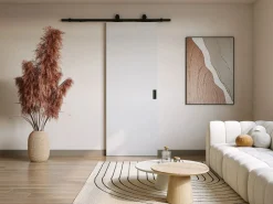 Vente-unique Puerta corredera vista - Alt. 205 x L83 cm MDF + PVC - VARIN II