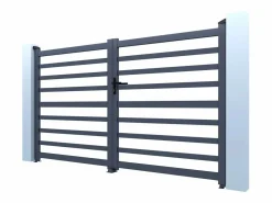 Habitat et jardin Puerta de aluminio calada 