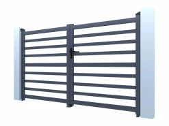 Habitat et jardin Puerta de aluminio calada 