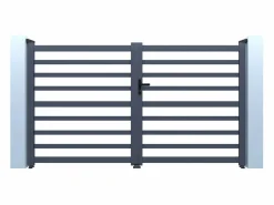 Habitat et jardin Puerta de aluminio calada "Martin" - 300 x 180 cm -