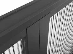 Vente-unique Puerta de dos hojas cristal templado - 2 x Alt. 204 x L93 cm - - LOXTON
