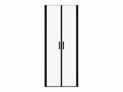Shower & Design Puerta de ducha batiente mate, 70 x 195 x 1.92 cm, cristal y metal, SARASOTA