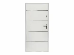 New Vente-unique Puerta de entrada de acero y inox Alt. 207 x Ancho 100 cm abre a la izquierda NAXARA Blanco
