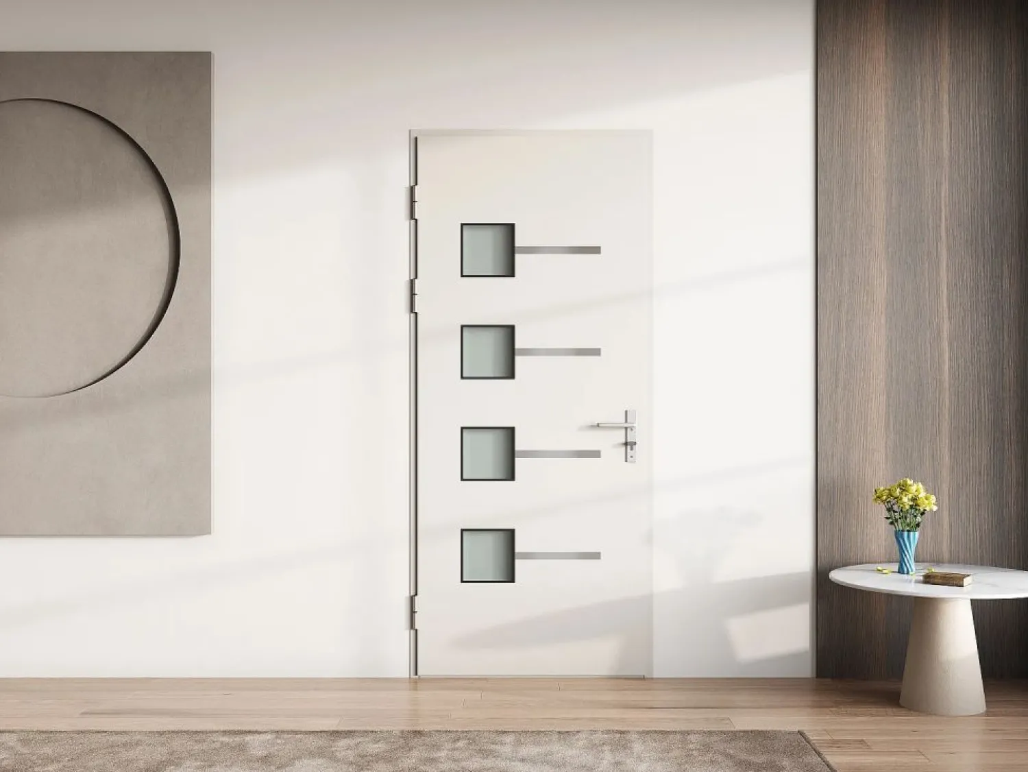 Hot Vente-unique Puerta de entrada de aluminio Alt. 218 x L96 cm antracita - apertura hacia la derecha - AMARES Gris antracita