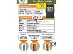Hot Puerta de Entrada de Madera Exo Modelo 'sabrina' 215X90 Lado Derecho Se Vende Con Manija Y Cerradura sin manilla Puerta De Entrada