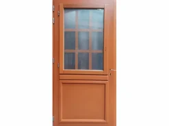 GD Menuiseries Puerta de Entrada de Madera Exo Modelo 'Marine' 200X80 Empuje a la Derecha sin manilla