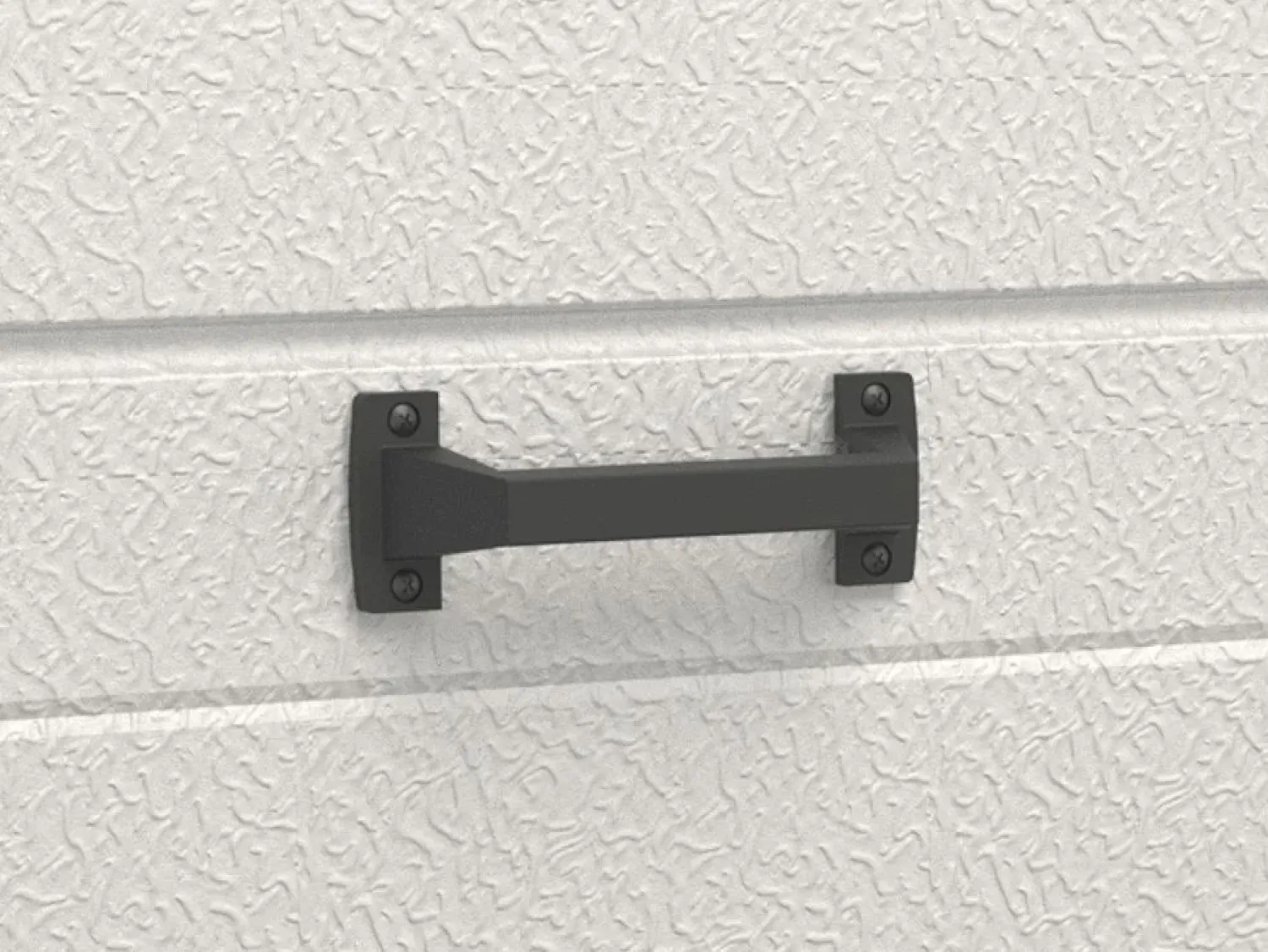 Outlet Somfy Puerta de garaje seccional con motor efecto madera blanca PRIETA Blanco