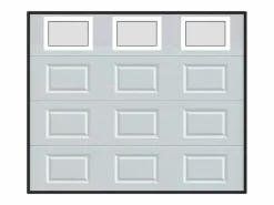 Somfy Puerta de garaje seccional con motor con ventanas CAOPAS